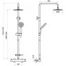 Душевая стойка BELBAGNO NOVA NOV-VSC-T-IN