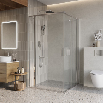 Душевой уголок BELBAGNO LUCE-AH-22-125/120-C-Cr