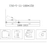 Шторка на ванну BELBAGNO UNO-V-11-100/150-P-Cr