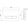 Смывная клавиша BELBAGNO PROSPERO BB004-PR-BIANCO