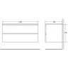 Тумба BELBAGNO LUCE LUCE-1000-2C-SO-PT