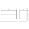 Тумба BELBAGNO PIETRA PIETRA-1000-2C-SO-PT