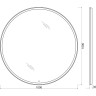 Зеркало BELBAGNO RNG-1000-LED-TCH-WARM